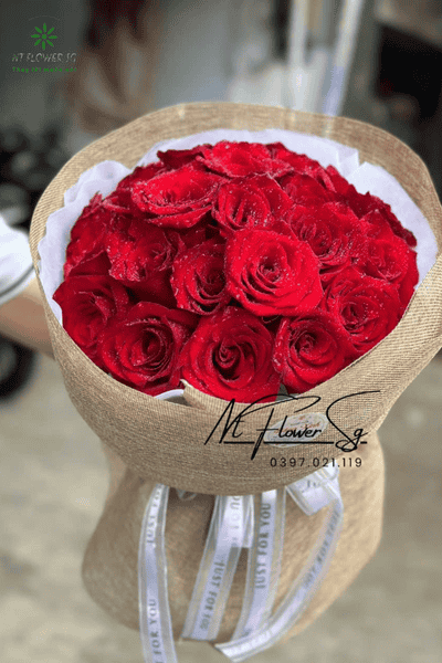 Bó Hoa Hồng Đỏ Ecuador